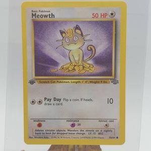 1st Edition Pokemon MEOWTH  56/64